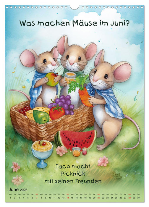 The gang of mice (CALVENDO Monthly Calendar 2026)
