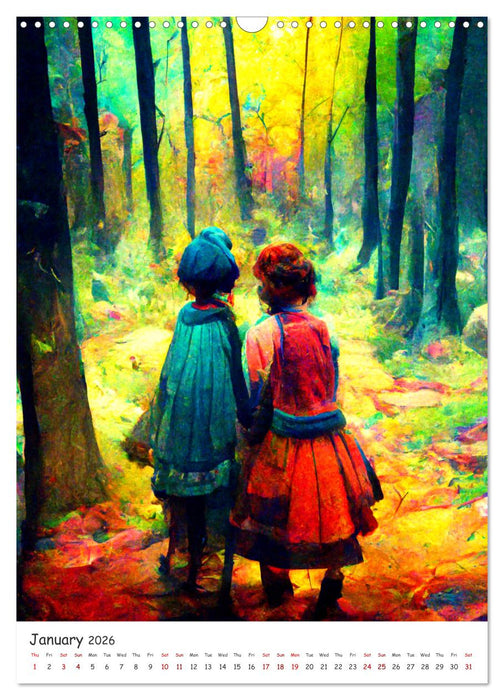 German fairy tales (CALVENDO Monthly Calendar 2026)