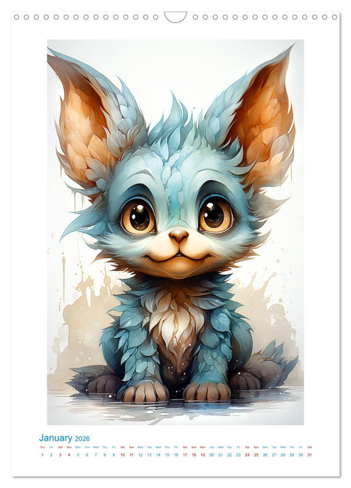 Dragon babies (CALVENDO Monthly Calendar 2026)