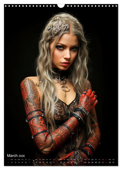 Tattoo art on the skin (CALVENDO Monthly Calendar 2026)