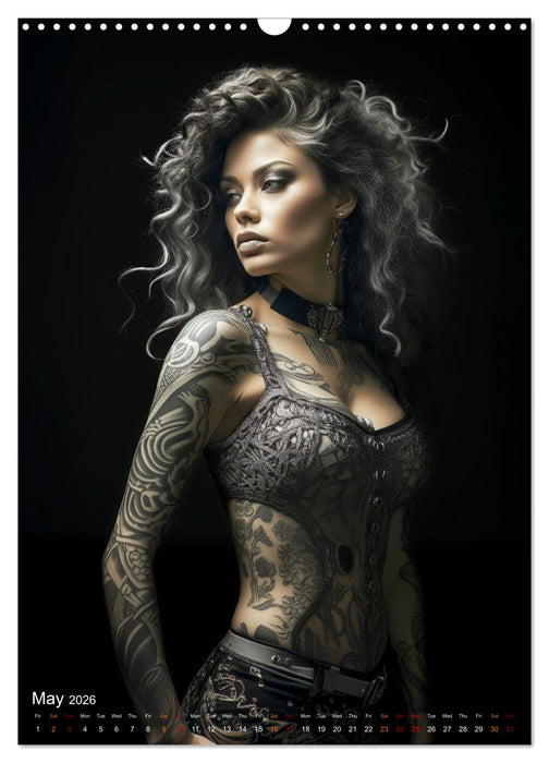 Tattoo art on the skin (CALVENDO Monthly Calendar 2026)