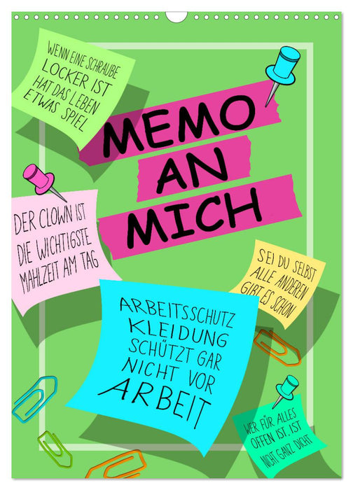 Memo an mich (CALVENDO Monthly Calendar 2026)