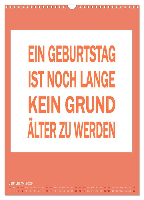 Memo an mich (CALVENDO Monthly Calendar 2026)