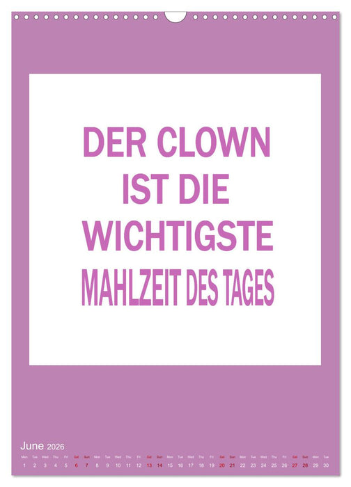 Memo an mich (CALVENDO Monthly Calendar 2026)