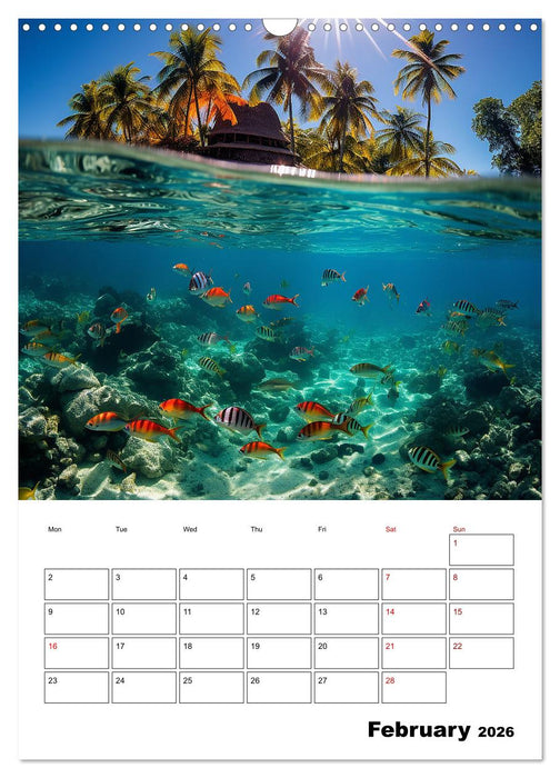Turquoise pleasure (CALVENDO Monthly Calendar 2026)