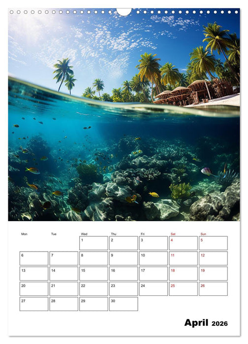 Turquoise pleasure (CALVENDO Monthly Calendar 2026)