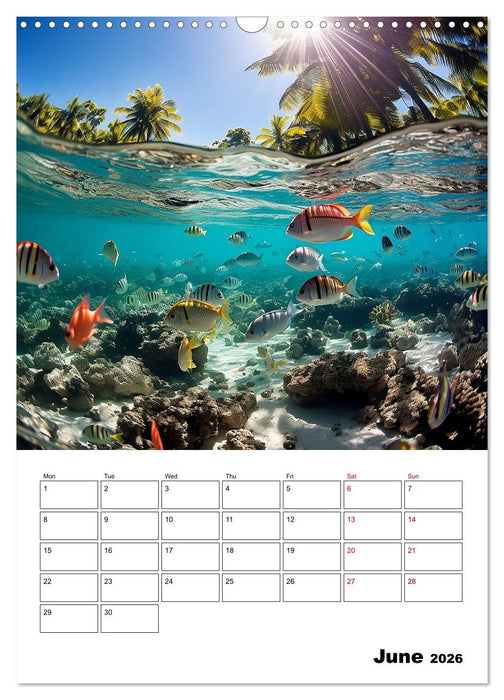 Turquoise pleasure (CALVENDO Monthly Calendar 2026)
