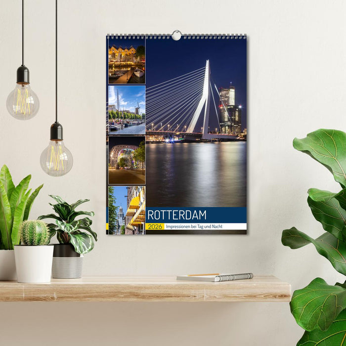 ROTTERDAM Impressions by day and night (CALVENDO Monthly Calendar 2026)