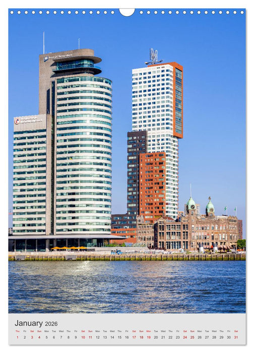 ROTTERDAM Impressions by day and night (CALVENDO Monthly Calendar 2026)