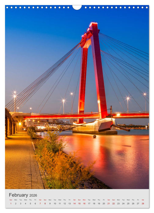 ROTTERDAM Impressions by day and night (CALVENDO Monthly Calendar 2026)