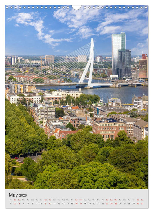 ROTTERDAM Impressions by day and night (CALVENDO Monthly Calendar 2026)