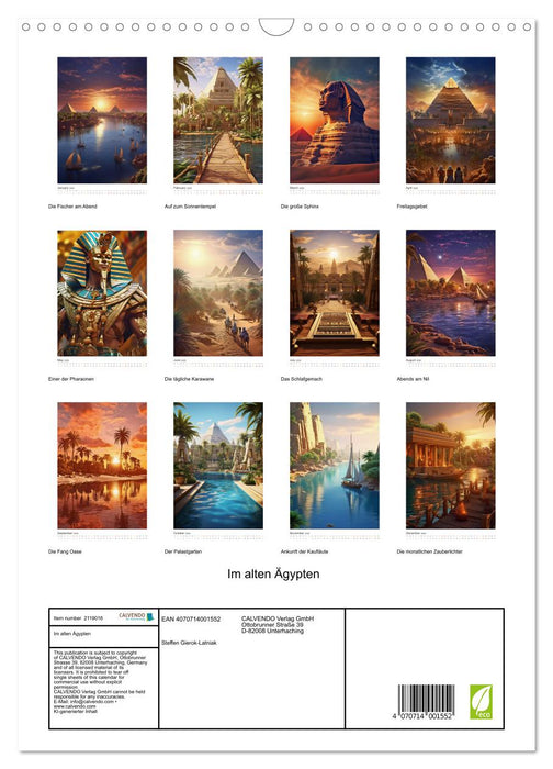 In ancient Egypt (CALVENDO Monthly Calendar 2026)