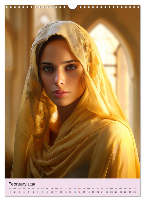 Arabian princesses fantasy pictures (CALVENDO Monthly Calendar 2026)