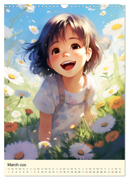 Girls and Nature. An enchanting journey (CALVENDO Monthly Calendar 2026)