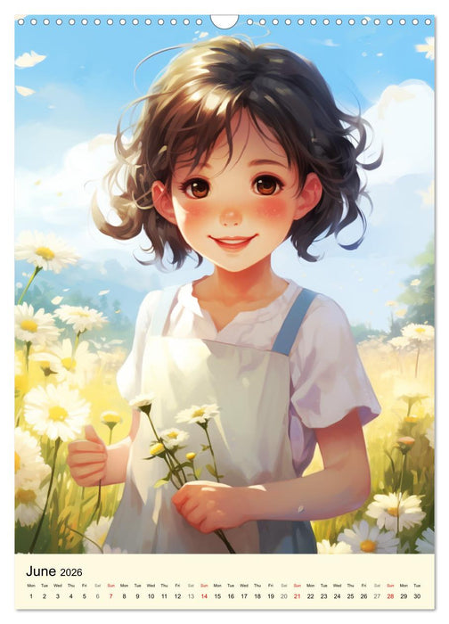 Girls and Nature. An enchanting journey (CALVENDO Monthly Calendar 2026)