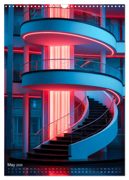 Stairs architecture (CALVENDO Monthly Calendar 2026)