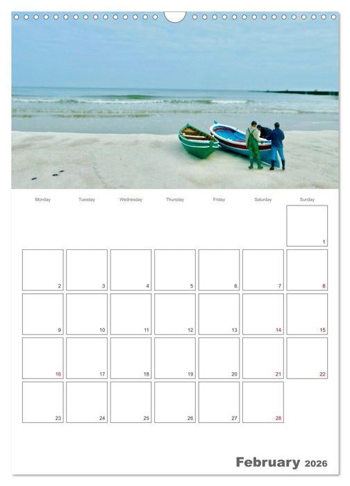 Wangerooge - place of happiness for big and small (CALVENDO Monthly Calendar 2026)