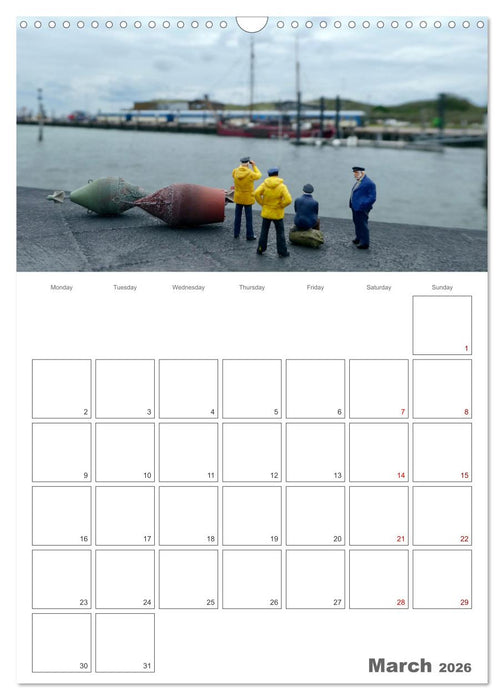 Wangerooge - place of happiness for big and small (CALVENDO Monthly Calendar 2026)