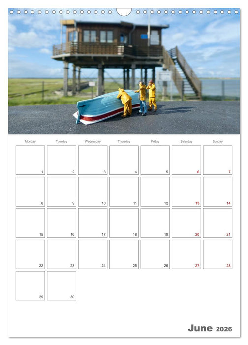 Wangerooge - place of happiness for big and small (CALVENDO Monthly Calendar 2026)