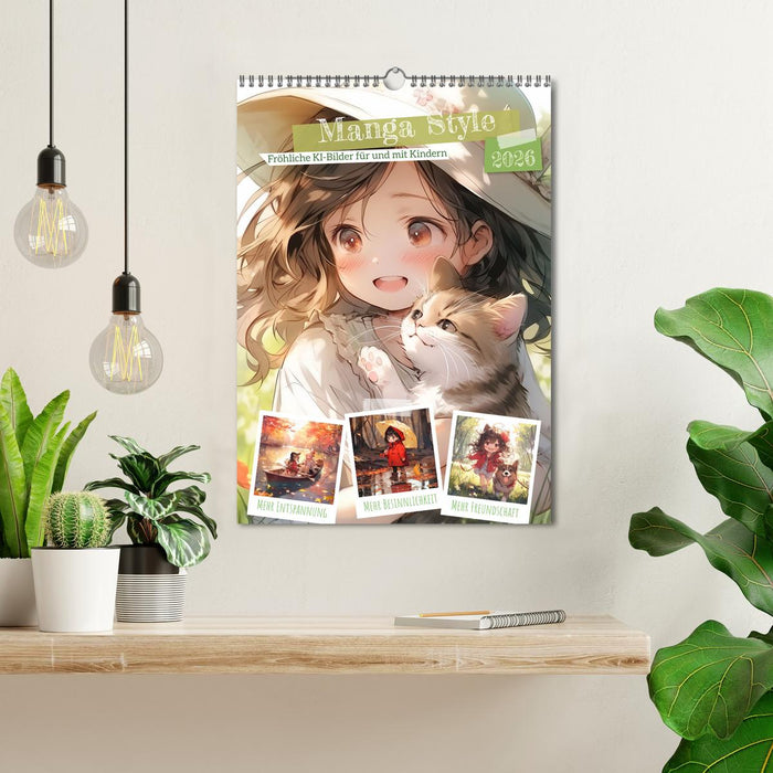 Manga style children (CALVENDO Monthly Calendar 2026)