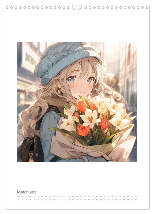 Manga style children (CALVENDO Monthly Calendar 2026)