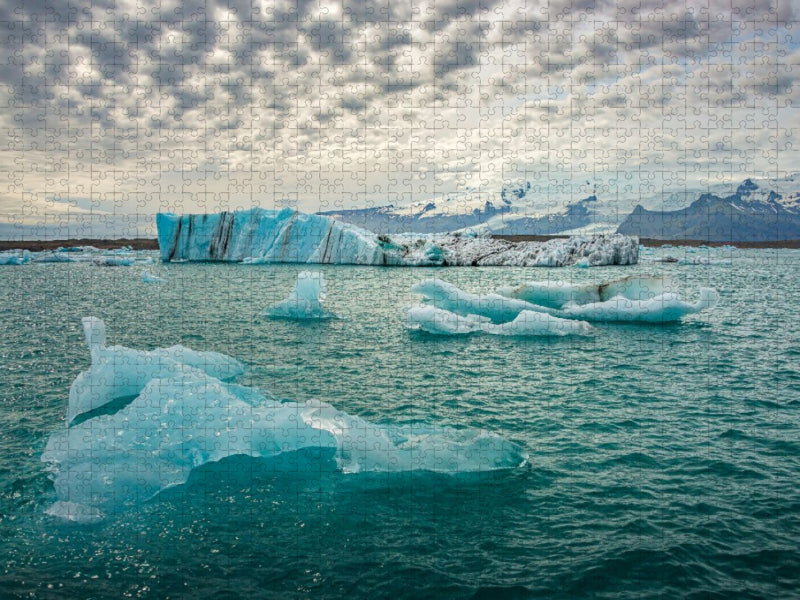 Island, Gletscherlagune Jökulsárlón - CALVENDO Foto-Puzzle'