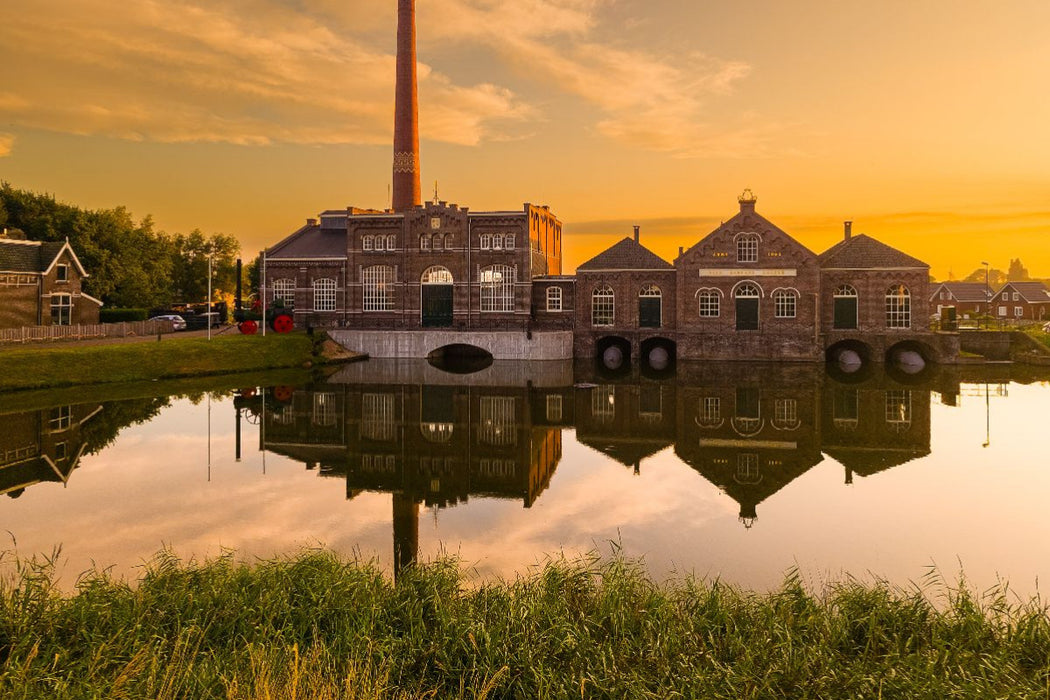 Premium Textil-Leinwand Dampfmaschinen-Museum