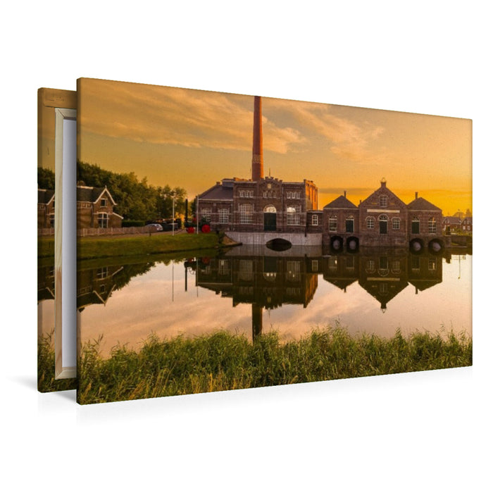 Premium Textil-Leinwand Dampfmaschinen-Museum