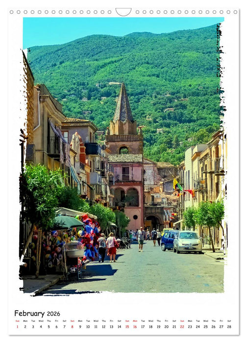 Village life in Sicily (CALVENDO Monthly Calendar 2026)