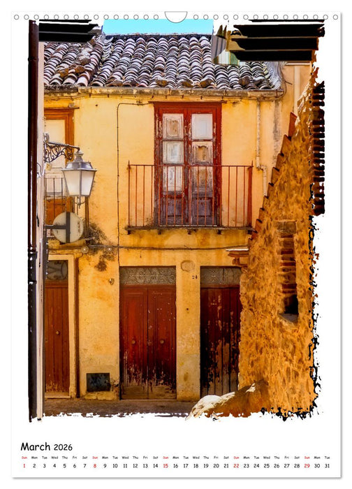 Village life in Sicily (CALVENDO Monthly Calendar 2026)