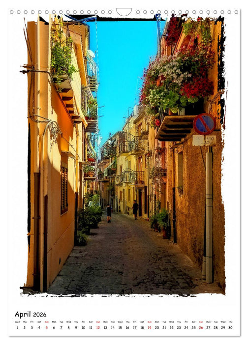 Village life in Sicily (CALVENDO Monthly Calendar 2026)