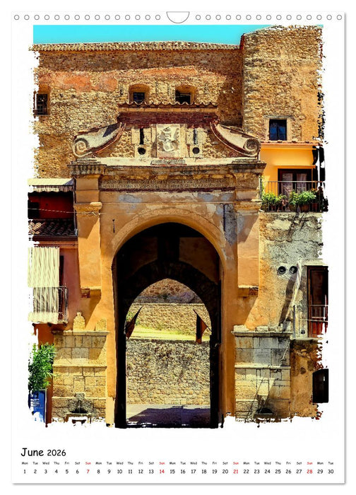 Village life in Sicily (CALVENDO Monthly Calendar 2026)