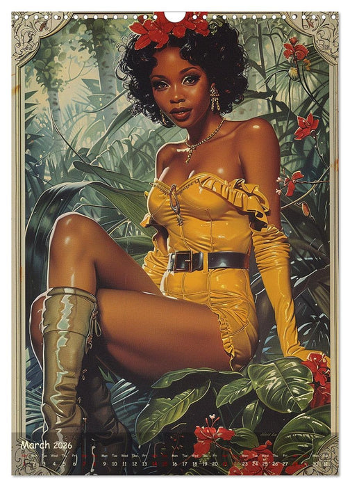 Vintage eroticism in patent leather and leather (CALVENDO Monthly Calendar 2026)