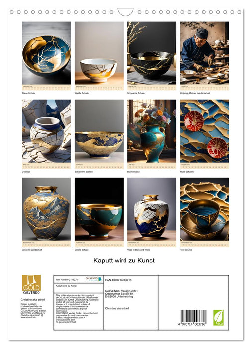 Broken becomes art (CALVENDO Monthly Calendar 2026)