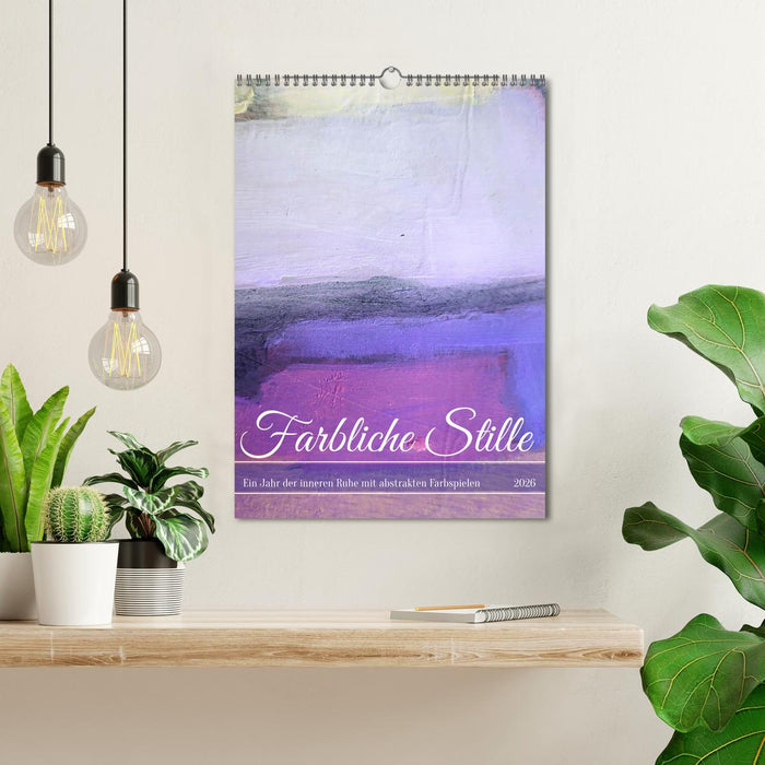 Colorful silence - A year of inner peace with abstract color games (CALVENDO Monthly Calendar 2026)