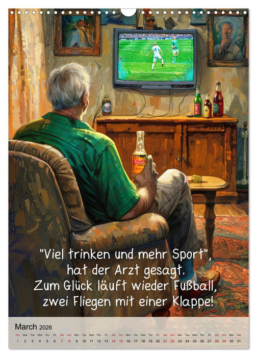 Soccer slogans (CALVENDO Monthly Calendar 2026)