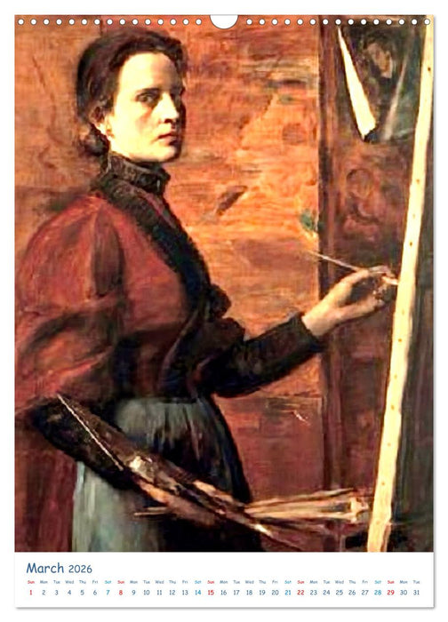 Famous female painters (CALVENDO Monthly Calendar 2026)