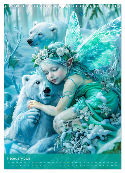 Elves in the animal kingdom - A year full of fantasy and friendship (CALVENDO Monthly Calendar 2026)