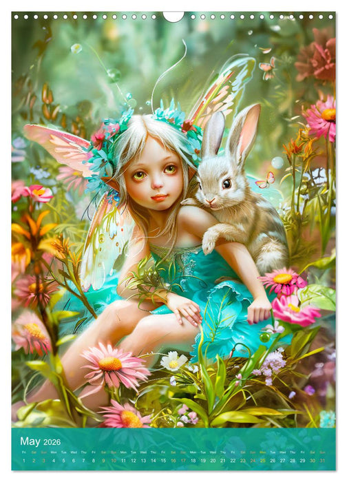 Elves in the animal kingdom - A year full of fantasy and friendship (CALVENDO Monthly Calendar 2026)