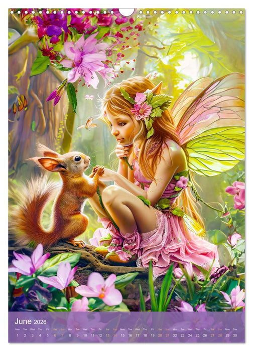 Elves in the animal kingdom - A year full of fantasy and friendship (CALVENDO Monthly Calendar 2026)