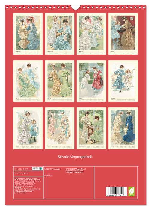 Stylish past (CALVENDO Monthly Calendar 2026)