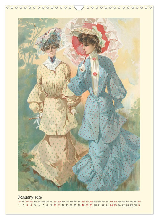 Stylish past (CALVENDO Monthly Calendar 2026)