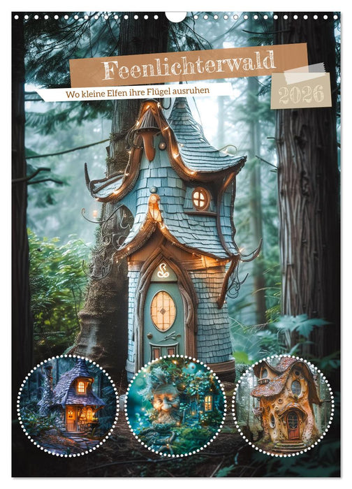 Fairy Light Forest - Where little elves rest their wings (CALVENDO Monthly Calendar 2026)