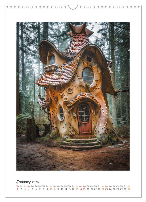 Fairy Light Forest - Where little elves rest their wings (CALVENDO Monthly Calendar 2026)