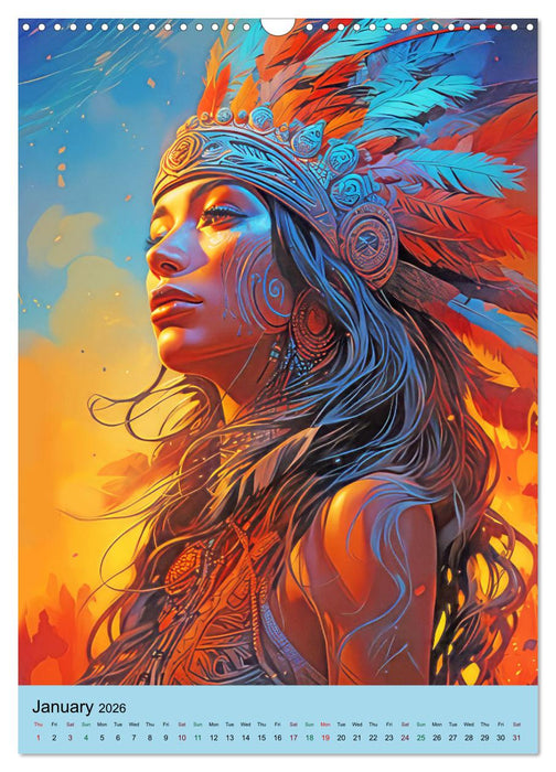 Manitu - AI illustrations (CALVENDO Monthly Calendar 2026)