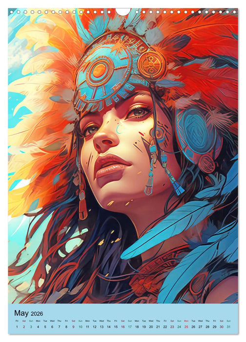 Manitu - AI illustrations (CALVENDO Monthly Calendar 2026)