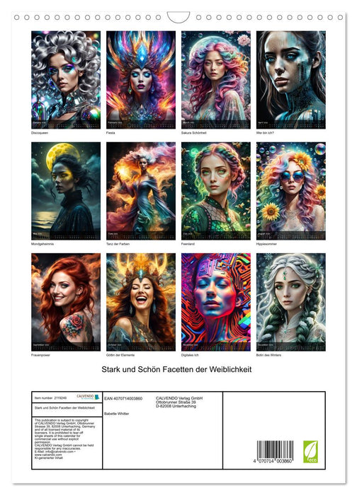 Strong and beautiful facets of femininity (CALVENDO Monthly Calendar 2026)