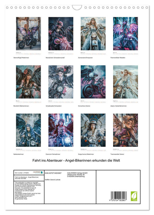 Ride into adventure - fishing bikers explore the world (CALVENDO Monthly Calendar 2026)