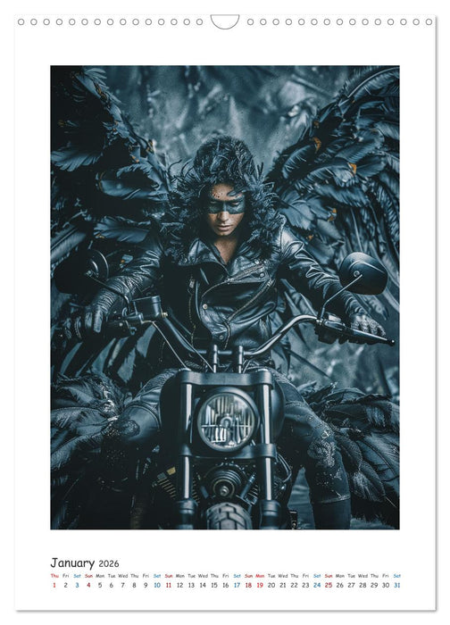 Freedom on two wheels - the adventures of the Angel bikers (CALVENDO Monthly Calendar 2026)