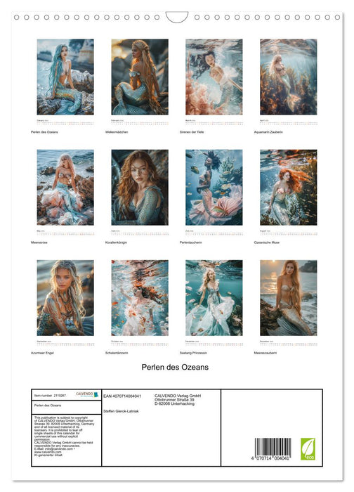 Pearls of the ocean (CALVENDO Monthly Calendar 2026)